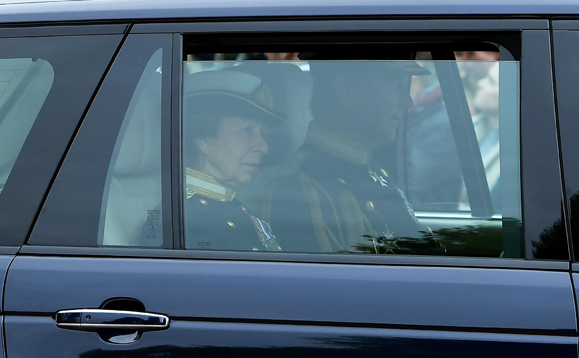 Queen Elizabeth II funeral: Princess Anne arrives at Westminster Abbey - Joe Maher/Getty Images