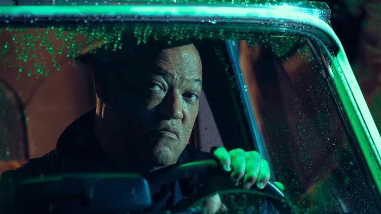 Laurence Fishburne em cena de Megalópolis