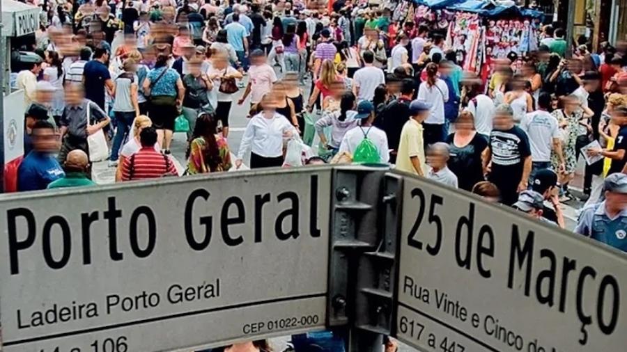 O levantamento diz que há mais de mil lojas comercializando mercadorias falsificadas de todos os tipos O levantamento diz que há mais de mil lojas comercializando mercadorias falsificadas de todos os tipos