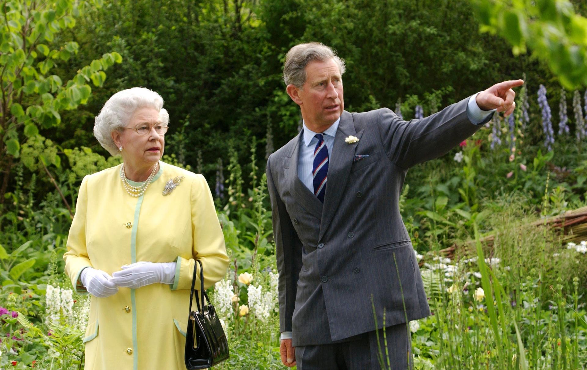 Queen  Elizabeth and Prince Charles at an event honoring Queen Anne Elizabeth in May 2002.  - Getty Images