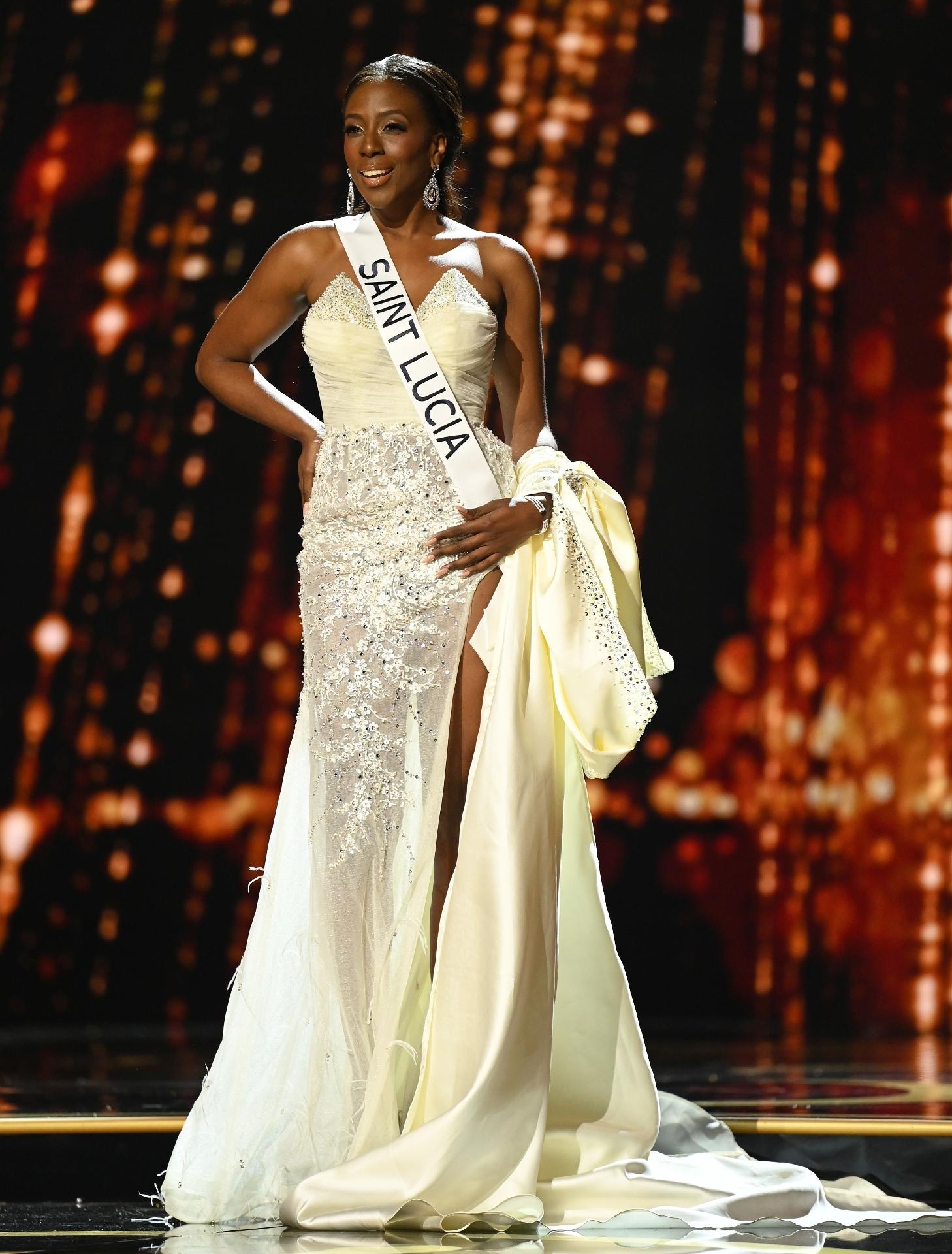 Sheris Paul, Miss Universo Santa Lúcia 2022 - BENJAMIN ASKINAS/ Miss Universe Organization/ Divulgação 