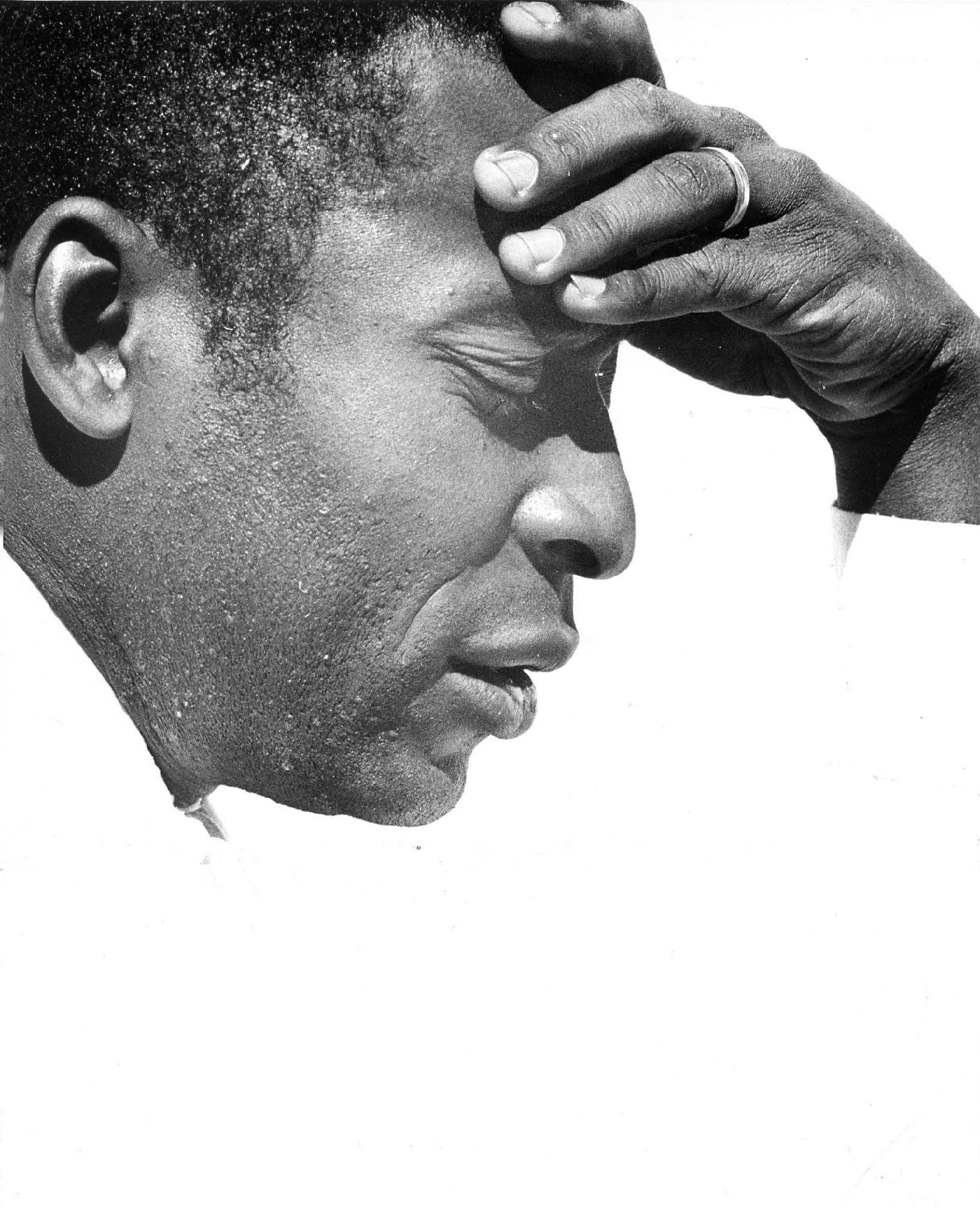 21.mai.1971. Retrato do jogador Pelé, em Santos. - Estadão Conteúdo