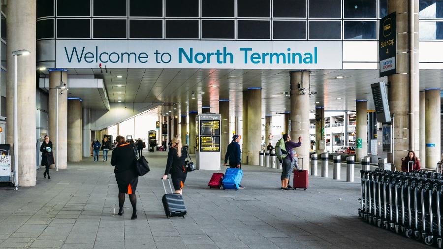 Aeroporto de Gatwick, na região de Londres, em imagem de arquivo