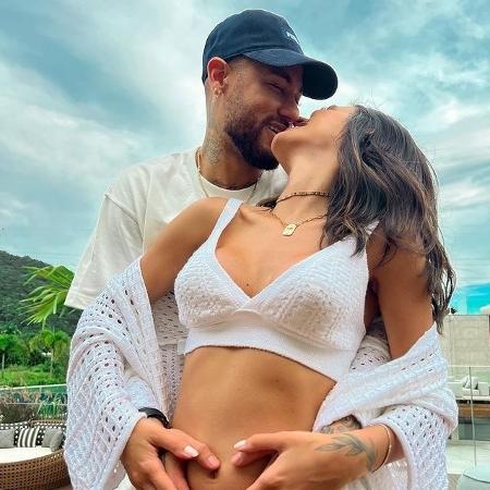 Neymar será pai pela segunda vez. Ele anunciou a gravidez com a namorada Bruna Biancardi - Reprodução/Instagram