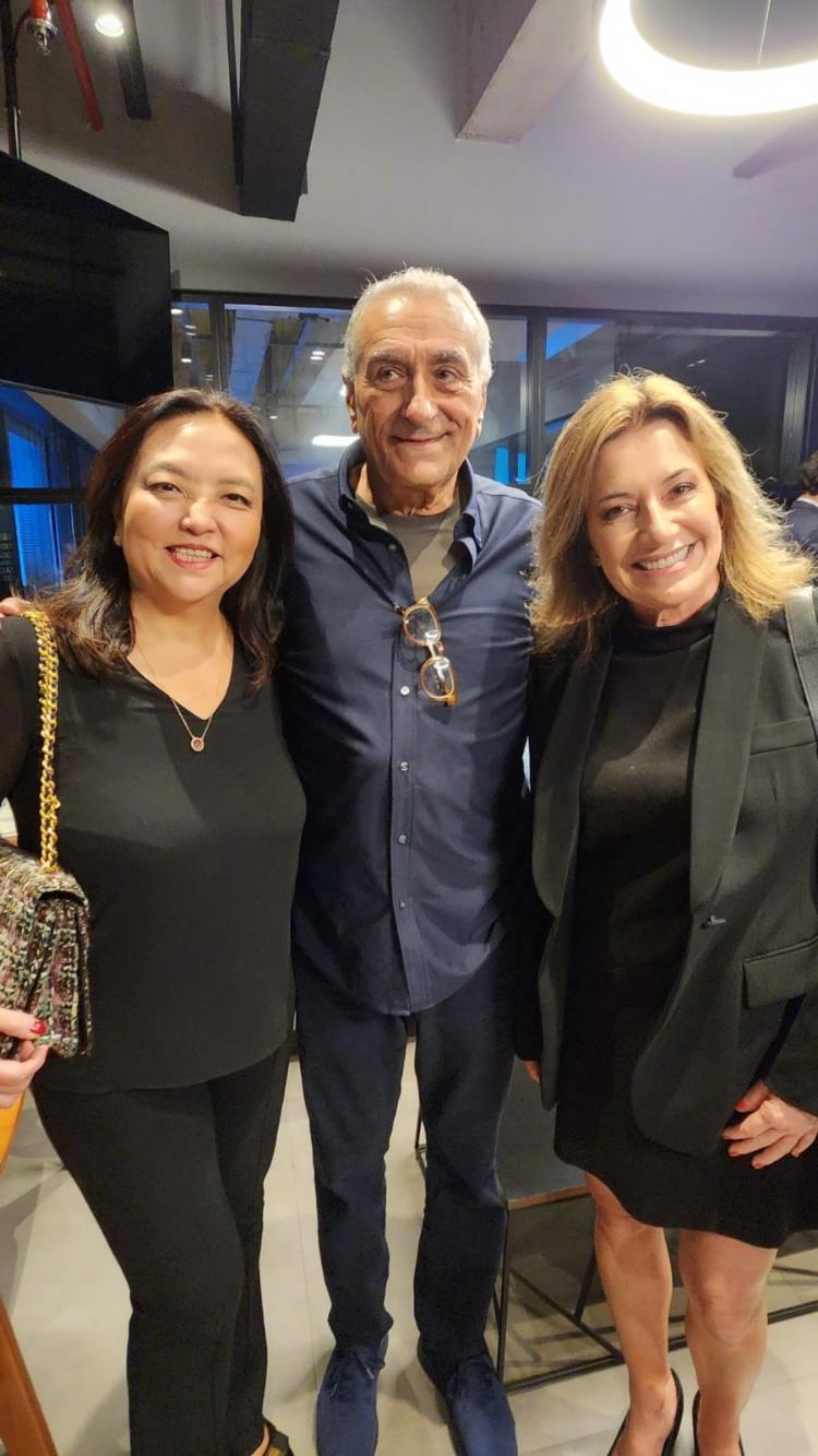 Nancy Saeki, Eduardo Abicheker e Silvia Vinhas