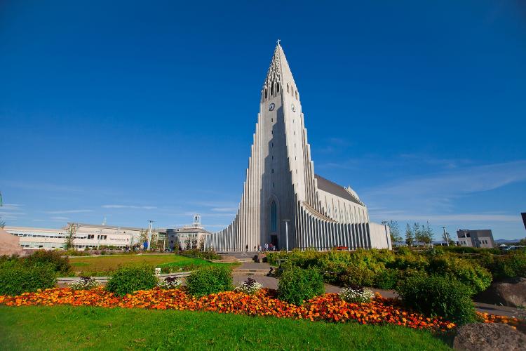 Hallgrímskirkja ou Igreja de Hallgrímur, na Islândia