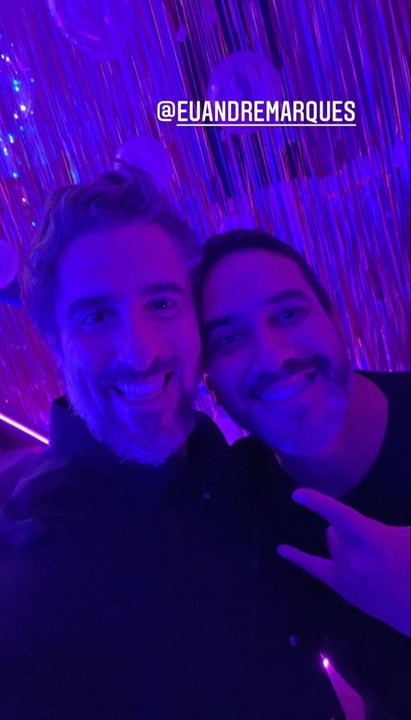 Marcos Millon y Andre Marquez en la fiesta de la hija de Boninho y Ana Furtado - Reproducción / Instagram