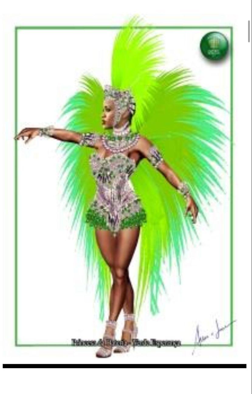 Wenny Isa, princesa do Império Serrano será a “Verde Esperança” - Reprodução/Abre-Alas