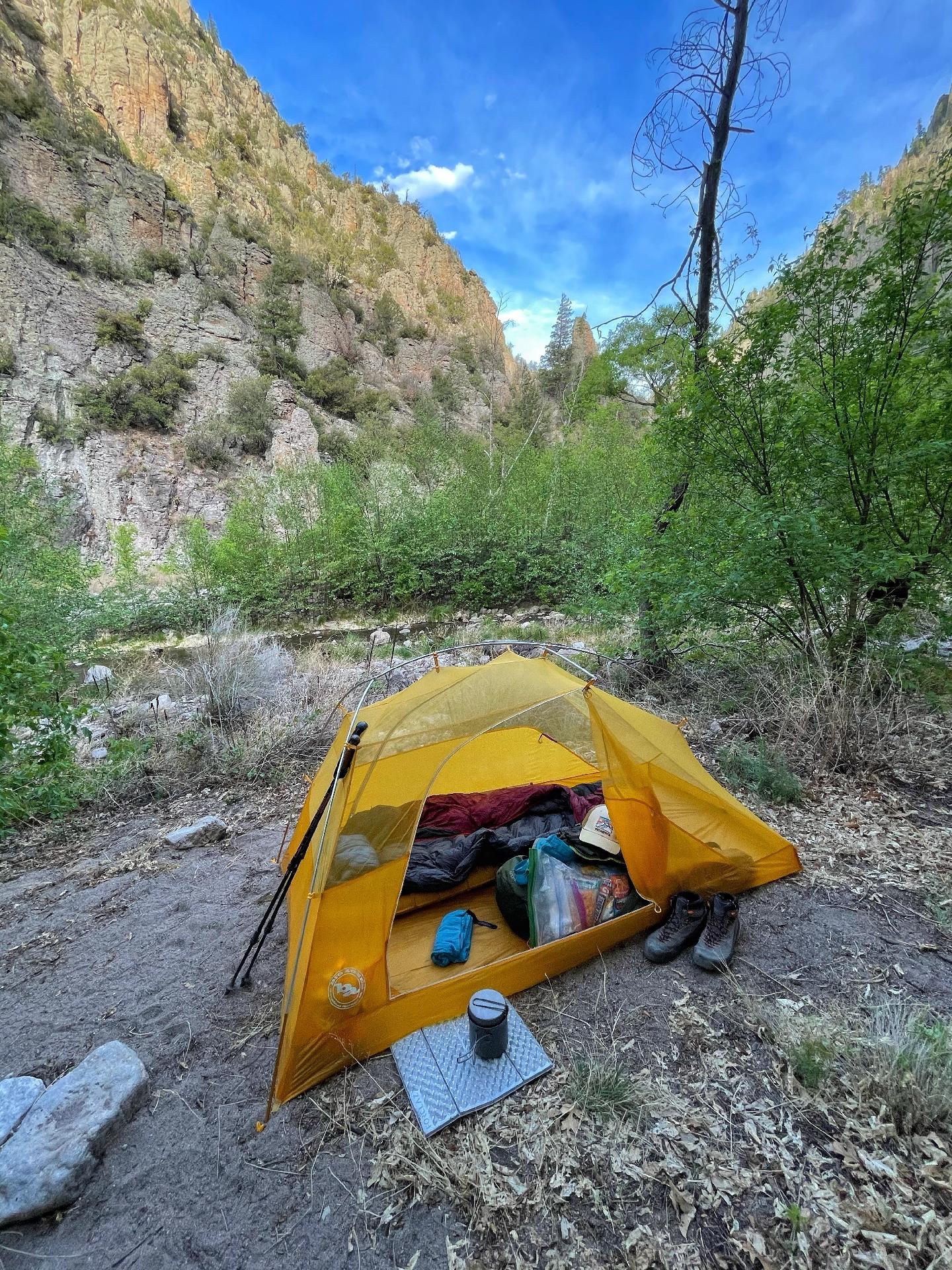 Camping nas montanhas - Arquivo pessoal