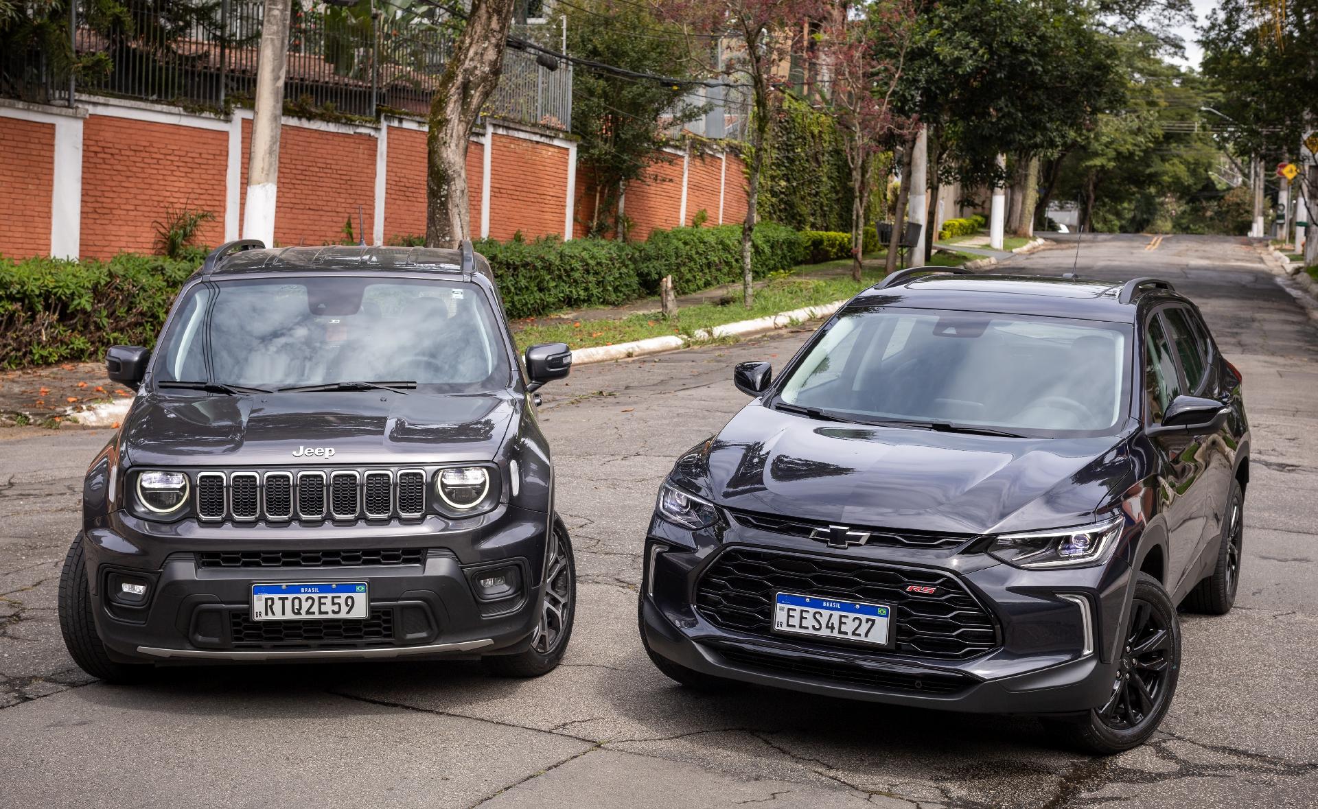 Tracker RS x Renegade Longitude SUVs de personalidade. Qual é melhor?