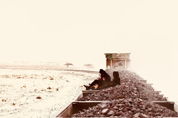 Imagens do trem da Mauritânia - Arquivo pessoal - Arquivo pessoal