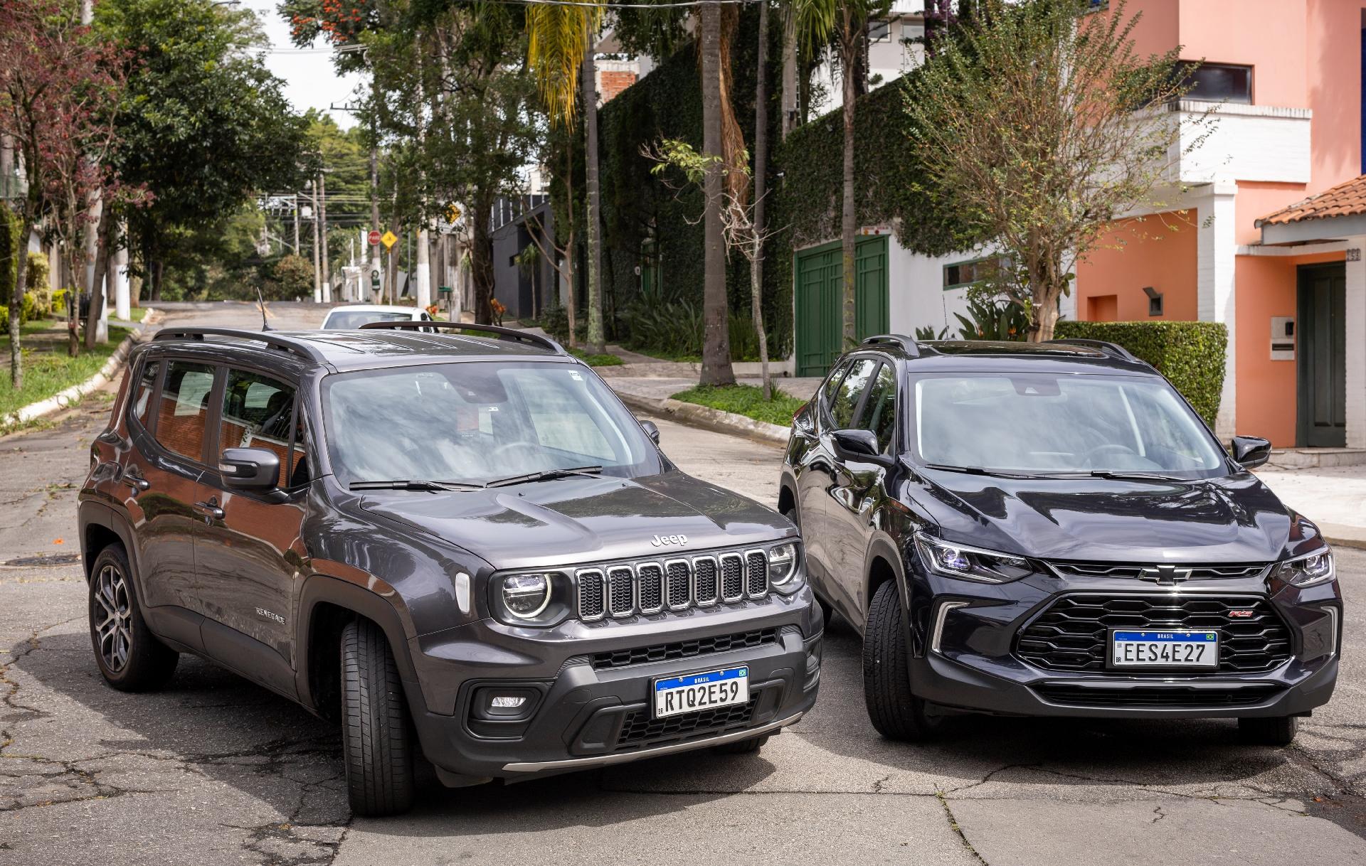 Tracker RS x Renegade Longitude SUVs de personalidade. Qual é melhor?