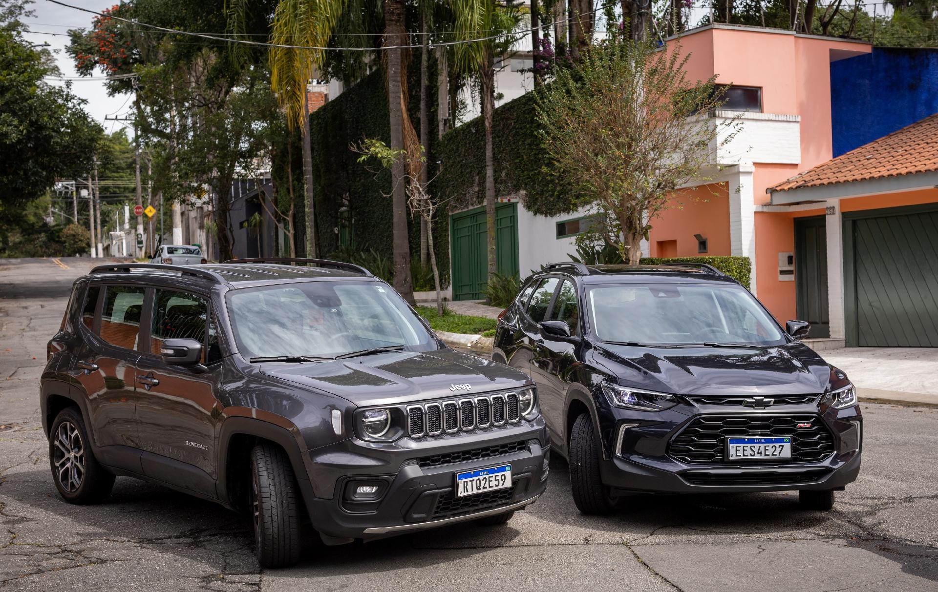 Tracker RS x Renegade Longitude SUVs de personalidade. Qual é melhor?