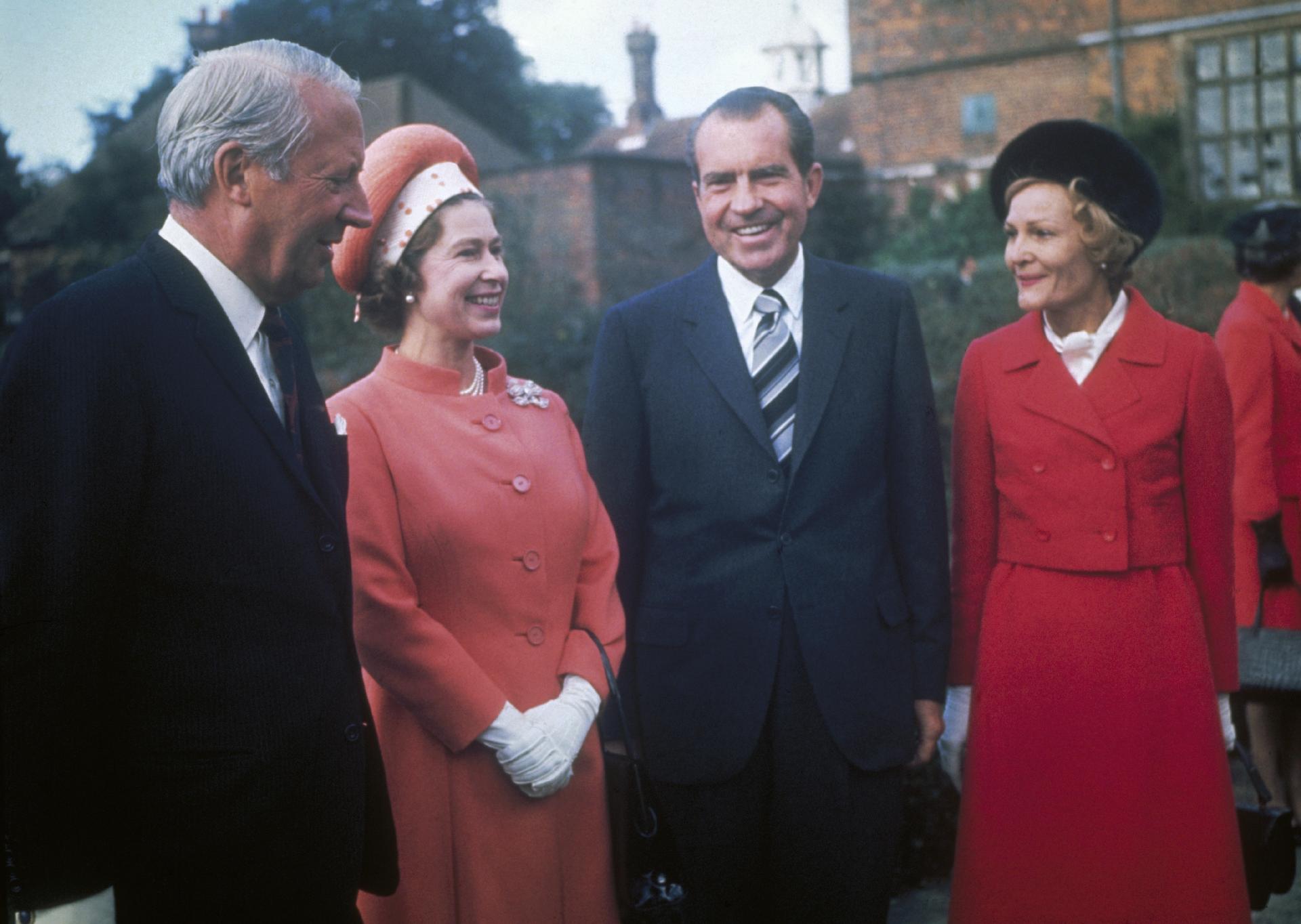 Queen  Elizabeth with former US President Richard Nixon in 1970 - Getty Images