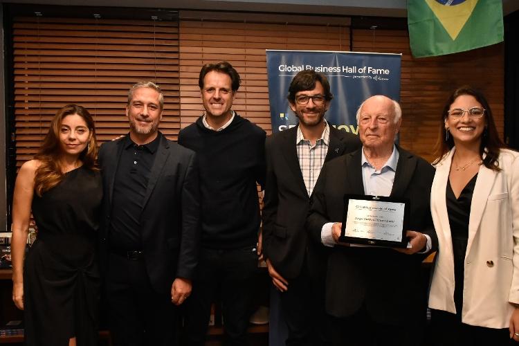 Adriana Mesa, Santiago Franco, Pedro Englert, Alexandre Mutran, Jorge Gerdau e Brenda Santos