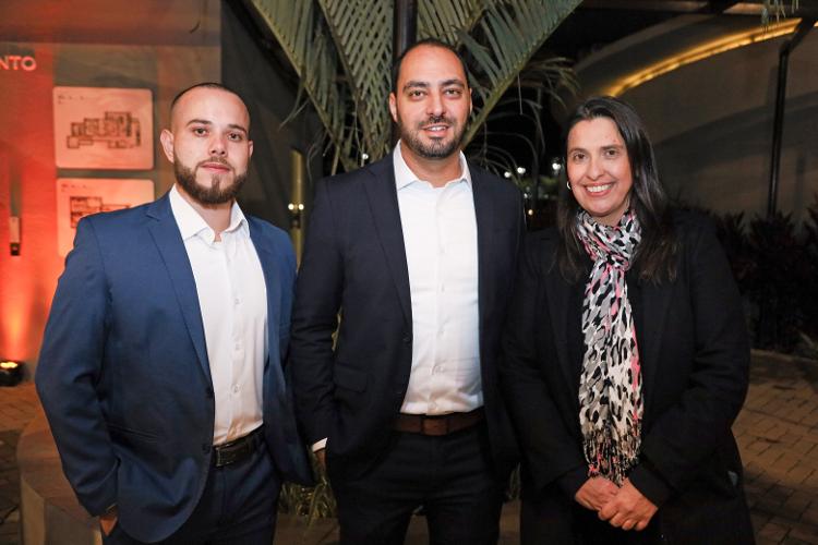 Leonardo Moura, Rogério Gagliardi e Andrea Gutierrez
