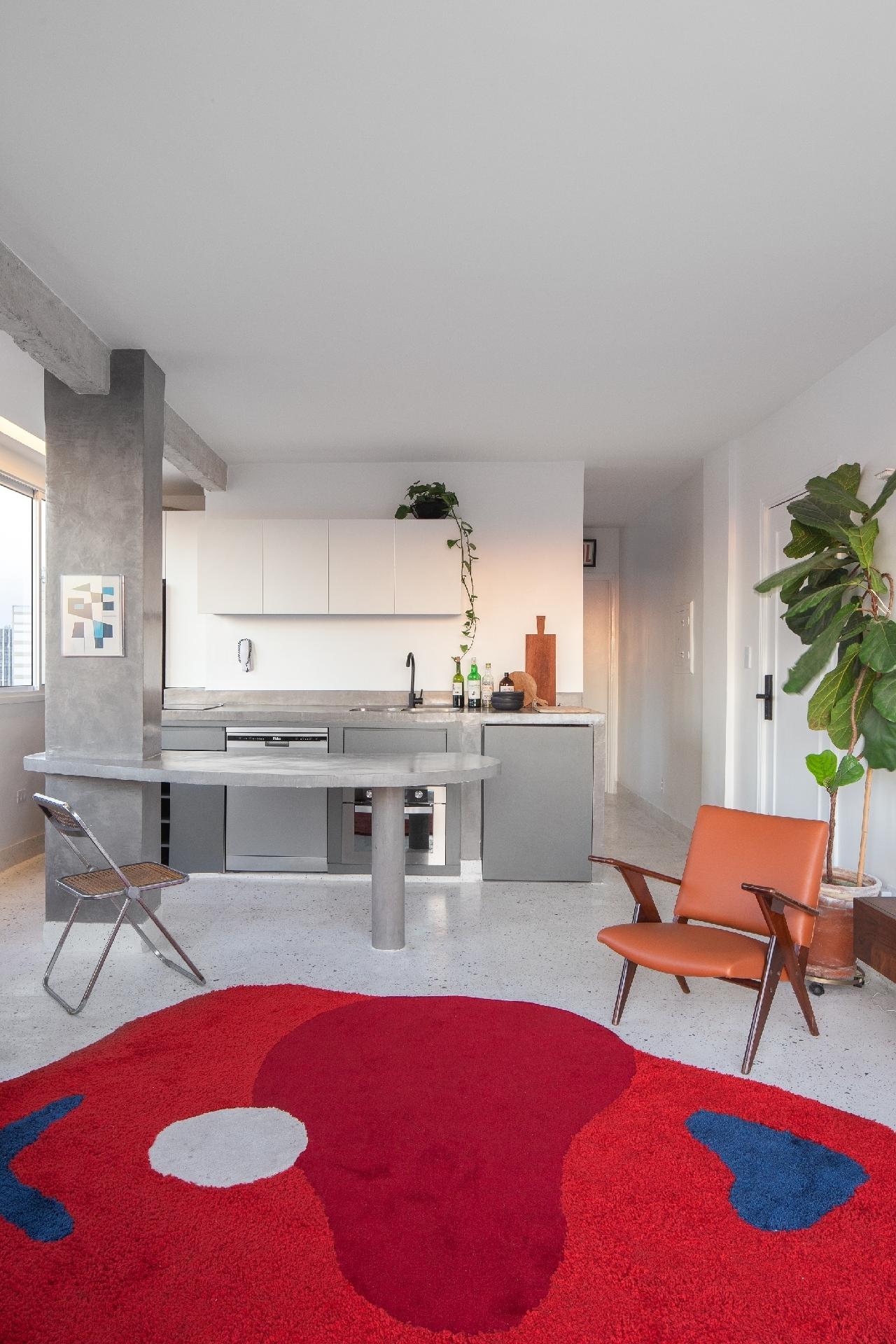 A sala integrada à cozinha - André Mortatti/Divulgação