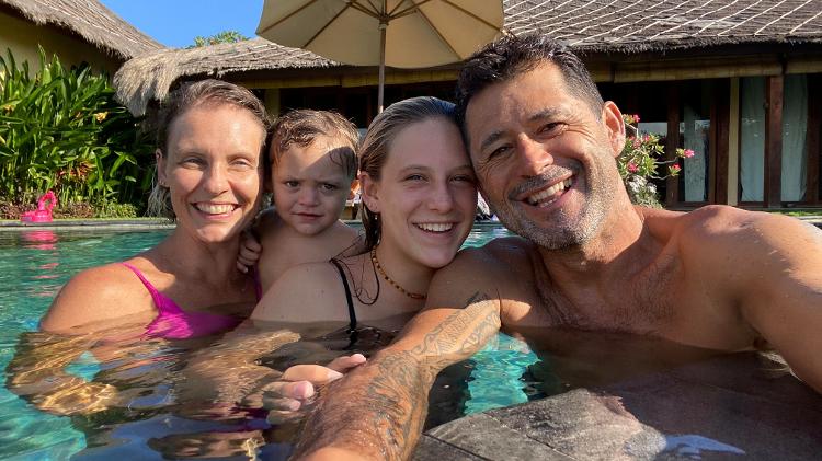 Fabiana Nigol, o pequeno Zay, Isabelle Nalu e Everaldo Pato - Divulgação - Divulgação