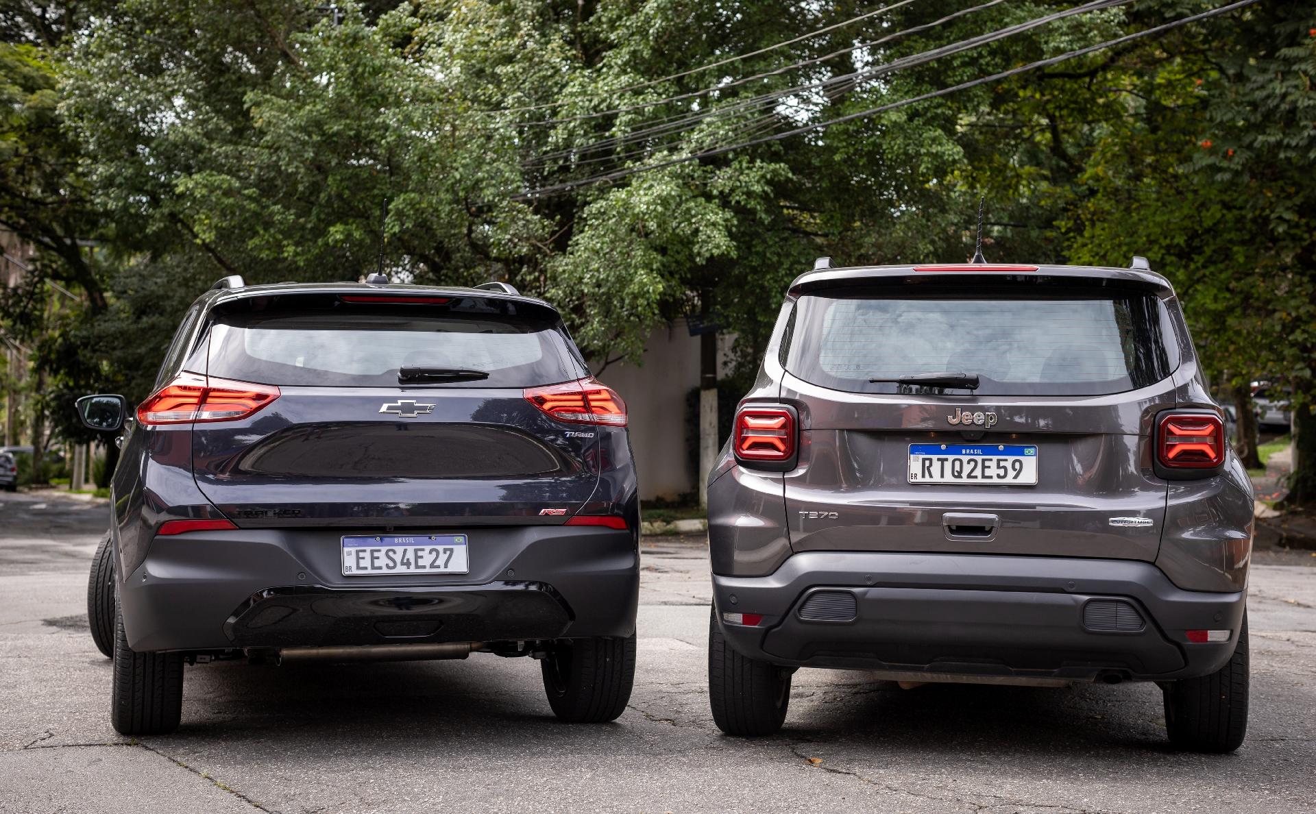 Tracker RS x Renegade Longitude SUVs de personalidade. Qual é melhor?
