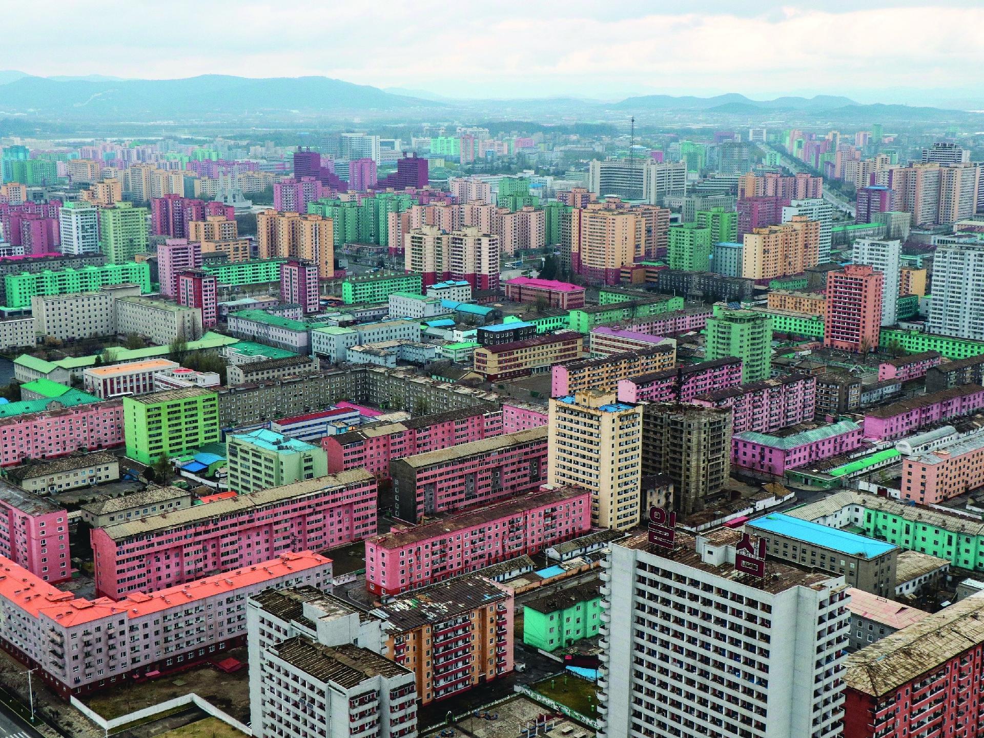 Pyongyang vista da Torre Juche - Arquivo pessoal
