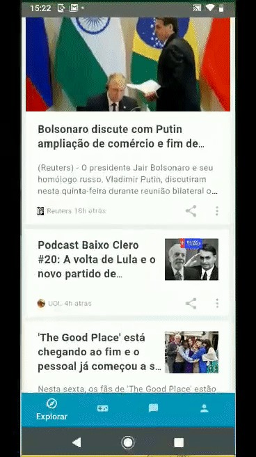 Como ver notícias em celulares Motorola com app Hello You