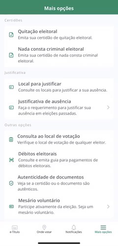 Eleição de 2020 terá justificativa por app pela 1ª vez; veja como fazer - 10/10/2020 1 Entrar em "Justificativa de ausência"