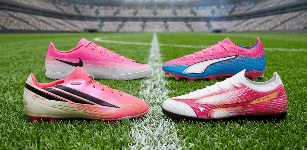 Chuteira rosa: 4 modelos para aderir ao 'hype' dos gramados da Copa 2026