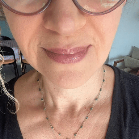 Com o reparador labial da Aquaphor, da Eucerin Com o reparador labial da Aquaphor, da Eucerin