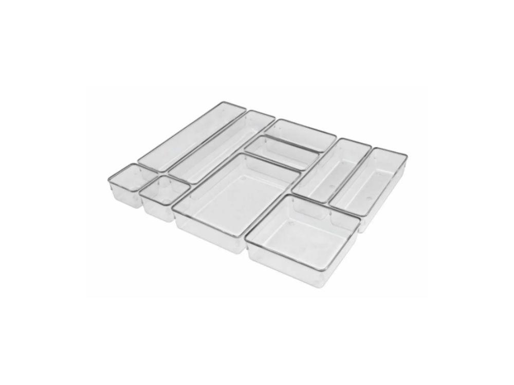 Kit Organizador acrílico multiuso 10 peças, Acrimet - undefined