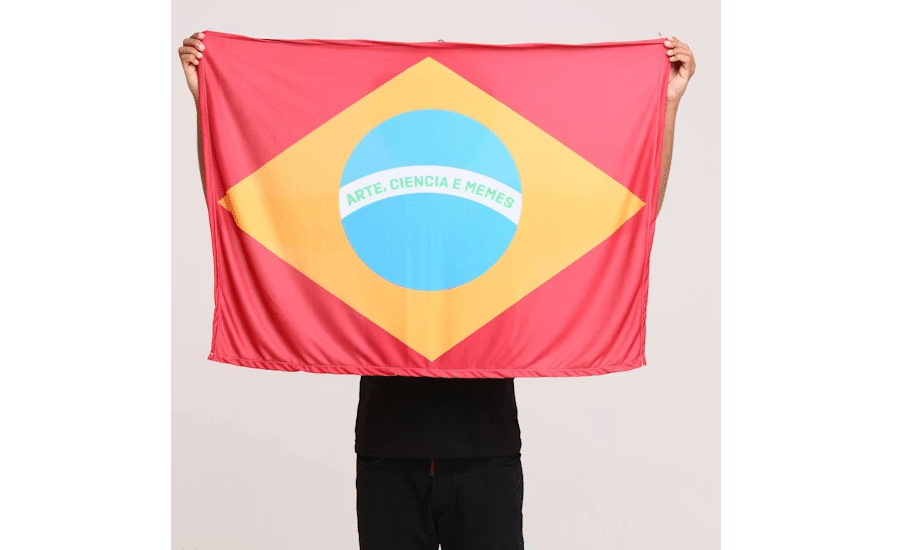 Bandeira Decorativa Arte, Ciência e Memes Chico Rei - undefined