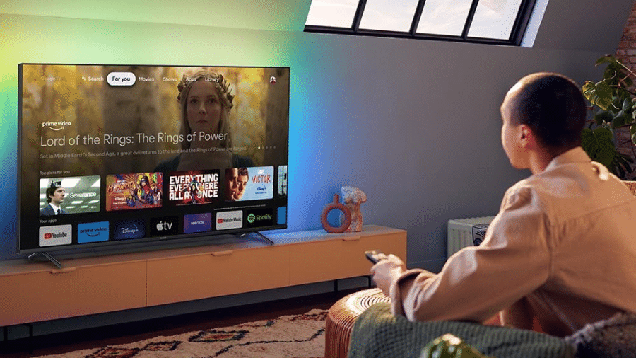 Smart TV Ambilight possui resolução de 4K Smart TV Ambilight possui resolução de 4K