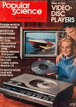 Capa de revista com LaserDisc - Reprodução - Reprodução