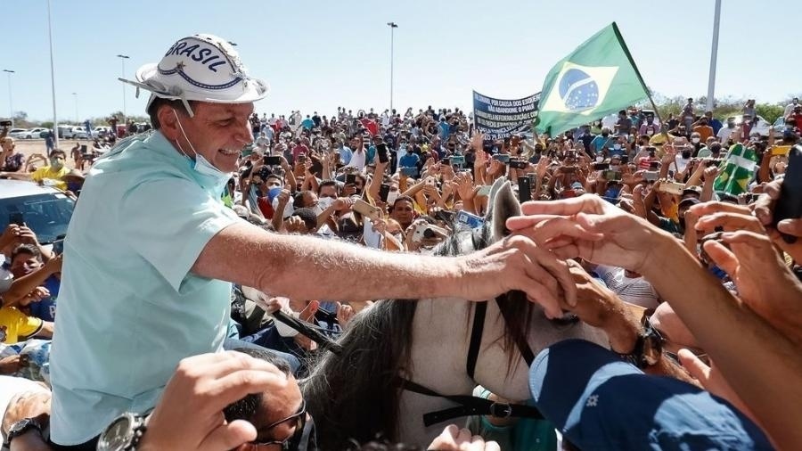 O presidente no Nordeste: subida da popularidade faz surgir fila de políticos  "bolsonaristas"  - Alan Santos/Presidência da República