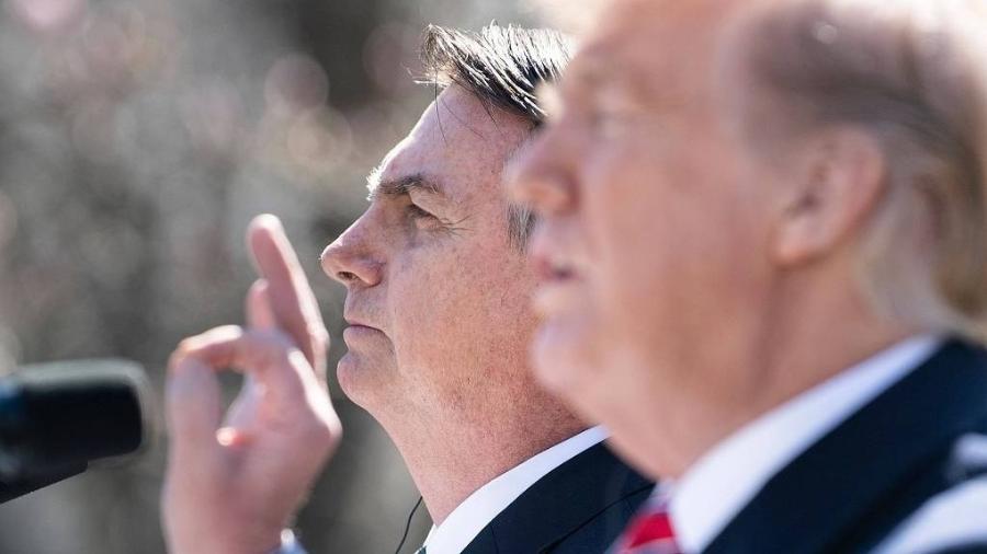 Jair Bolsonaro e Donald Trump em imagem de 2019 Jair Bolsonaro e Donald Trump em imagem de 2019