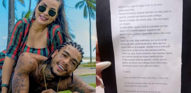 Surpresa | Após dúvida de fãs, viúva de MC Kevin mostra carta póstuma