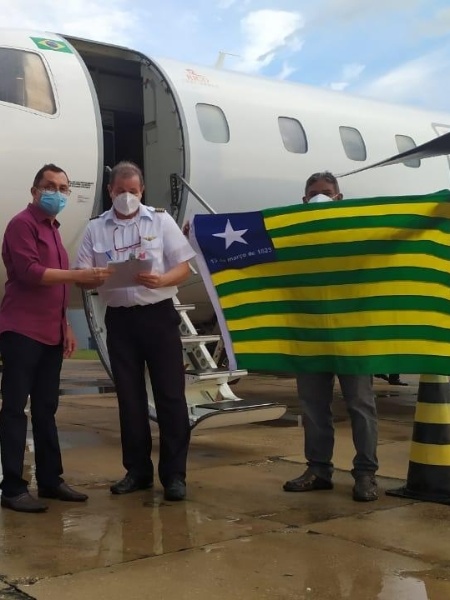 Avião carregado com EPIs do Piauí  - Governo do Piauí