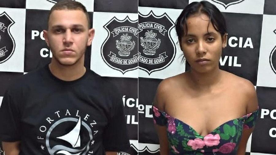 Marcos Vinicius e Gessica, conhecidos como Bonnie e Clyde do Cerrado, são presos em Goiás - Divulgação/Polícia Civil