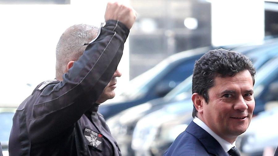 26.ago.2019 - O ministro Sergio Moro em visita à sede da Superintendência da Polícia Federal no Rio de Janeiro - Wilton Junior/Estadão Conteúdo
