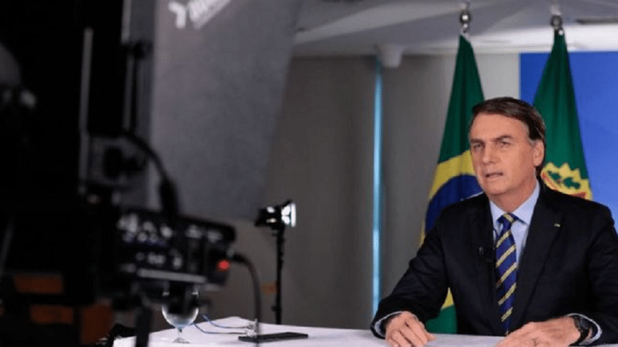 Bolsonaro adotou tom comedido em seu quinto pronunciamento desde o início da crise - CAROLINA ANTUNES / PR