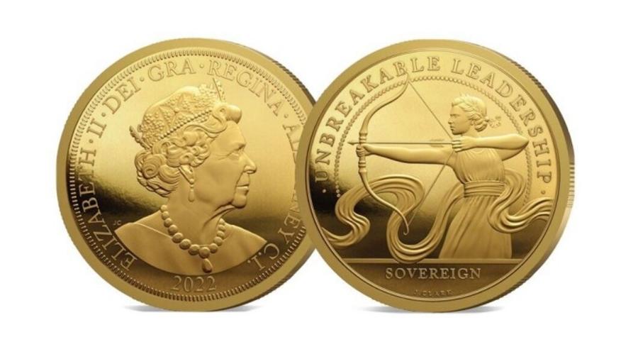 A moeda em homenagem à rainha Elizabeth 2ª foi comprada pelo colecionador por R$ 507 - Reprodução/eBay