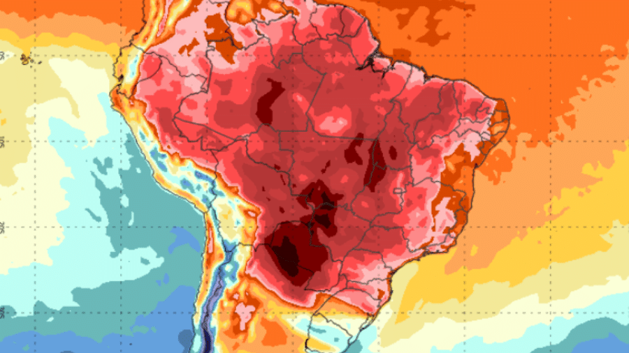 Modelo de previsão de temperatura máxima do Inmet (23 de setembro)