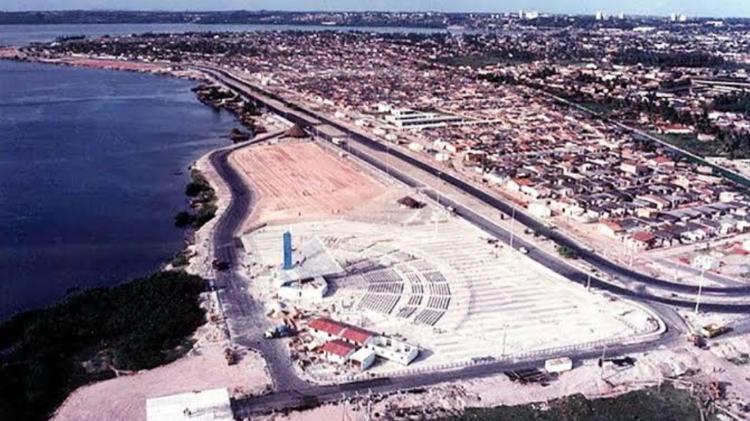 Vista aérea do papódromo antes da sua inauguração Vista aérea do papódromo antes da sua inauguração