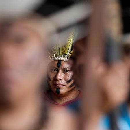 Indígenas em protesto em Brasília, em 2017 - UESLEI MARCELINO -16.05.2017/REUTERS