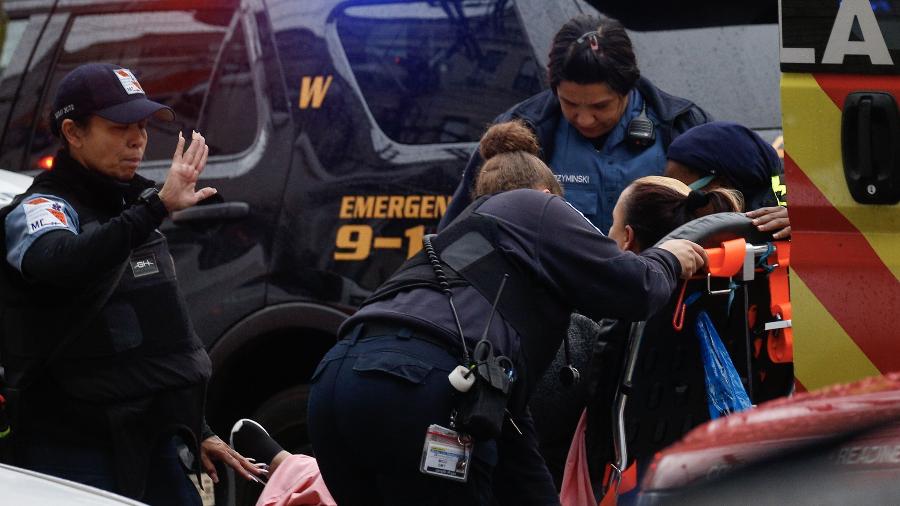 Tiroteio em mercado kosher de Jersey City, nos EUA, deixou mortos e feridos - Kena Betancur / AFP