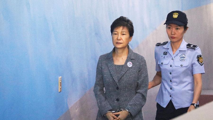25.ago.2017 - A ex-presidente da Coreia do Sul Park Geun-hye  - Kim Hong-Ji/Reuters