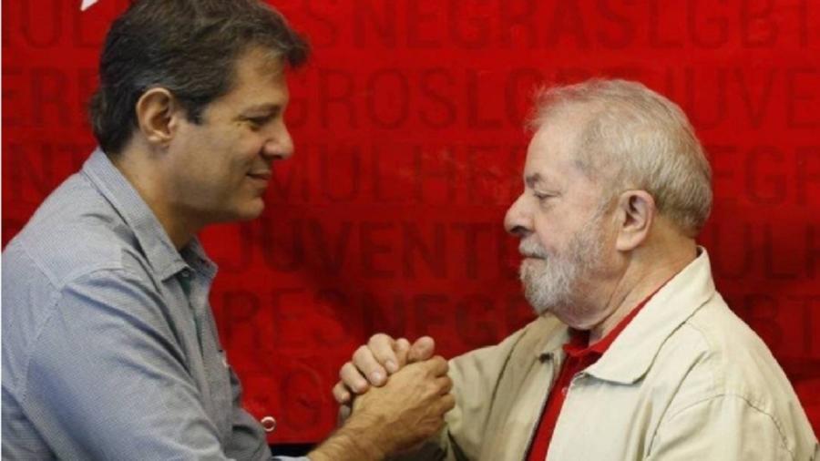 Fernando Haddad e Lula - Edilson Dantas / Agência O Globo
