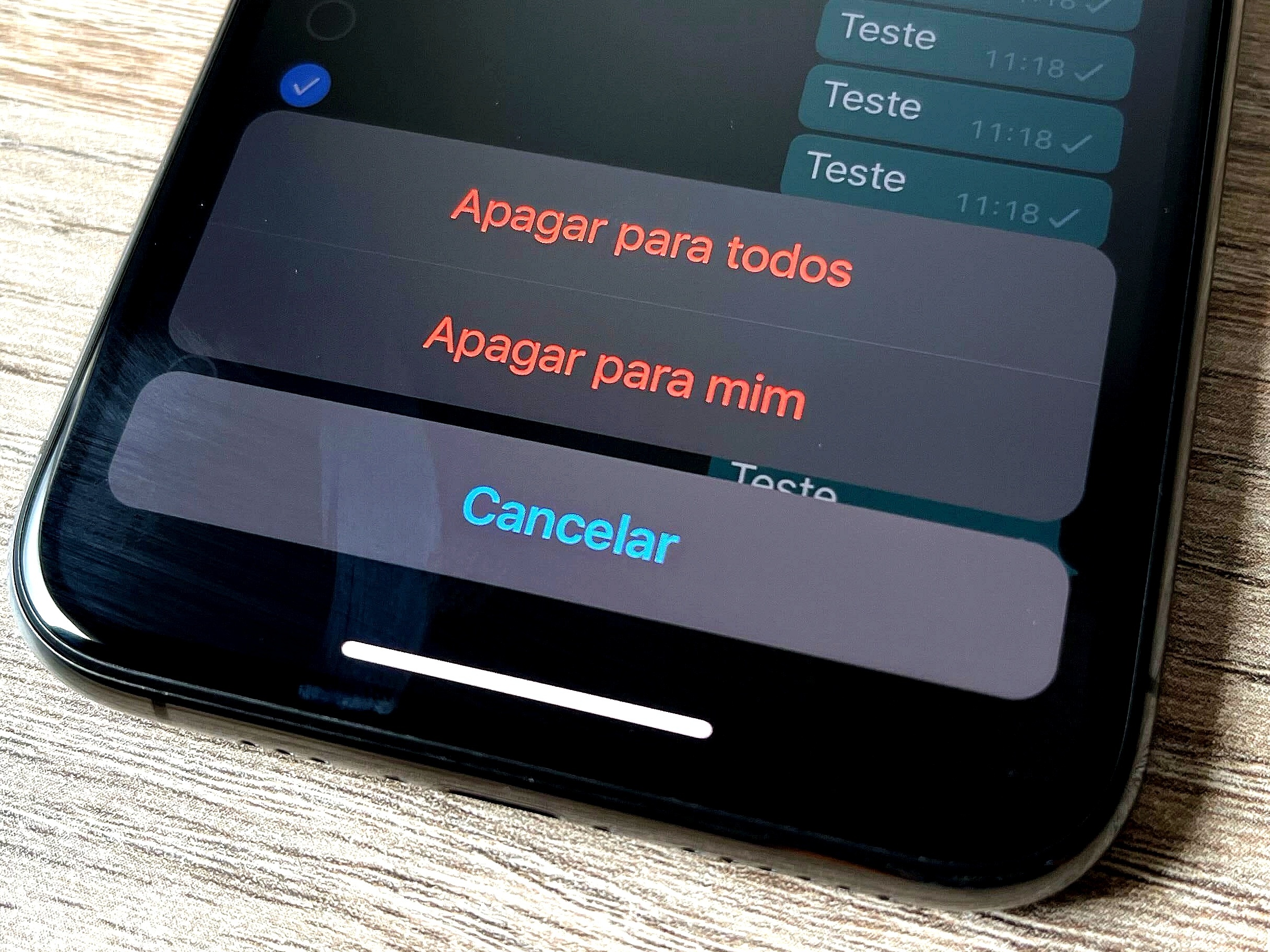 Atualização do WhatsApp permite apagar mensagens enviadas