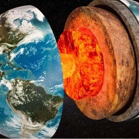 Entre o núcleo e o manto da Terra ocorrem reações que determinam as dinâmicas do planeta - Reprodução/Getty