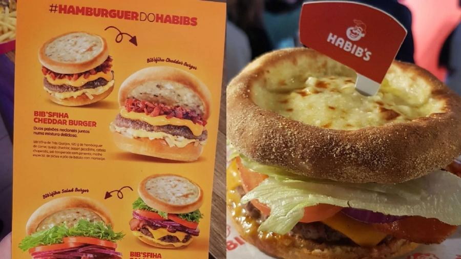 Habib?s lançou um novo hambúrguer que troca o pão pelas populares esfihas - Reprodução/Twitter