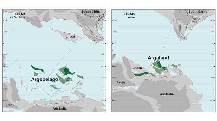 Mapa mostra onde está a Argolândia, um continente perdido, segundo cientistas